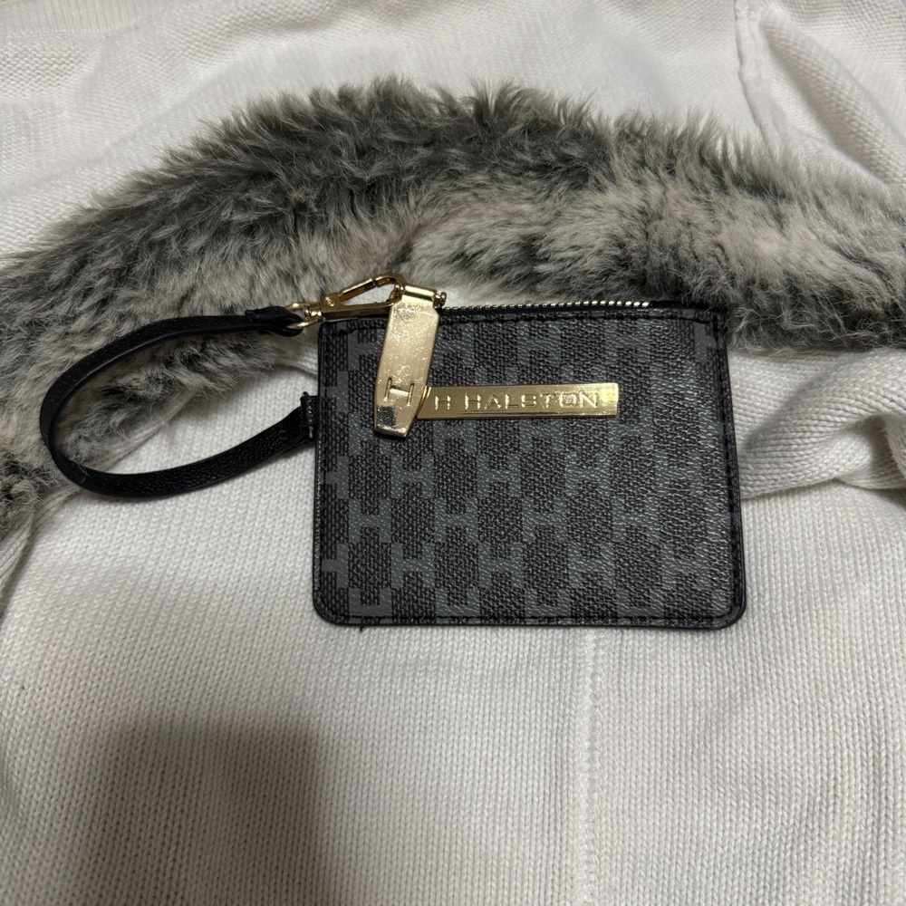 H.Halston coin slot with Gold Accents